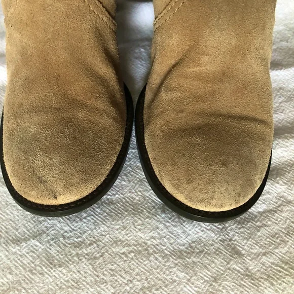 Fran Sarto Suede Heeled Boots - Picture 6 of 8